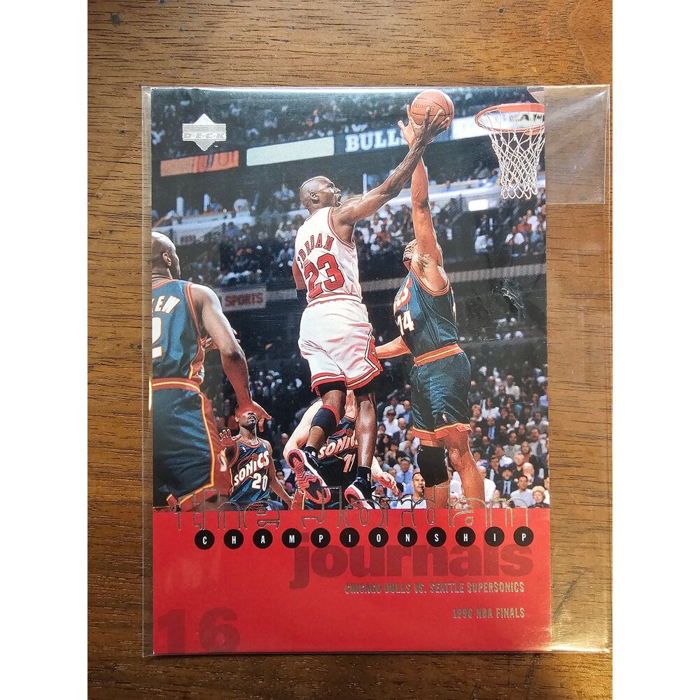 Michael Jordan 1997 Upper Deck #16 - Championship Journals - NBA - Jumbo